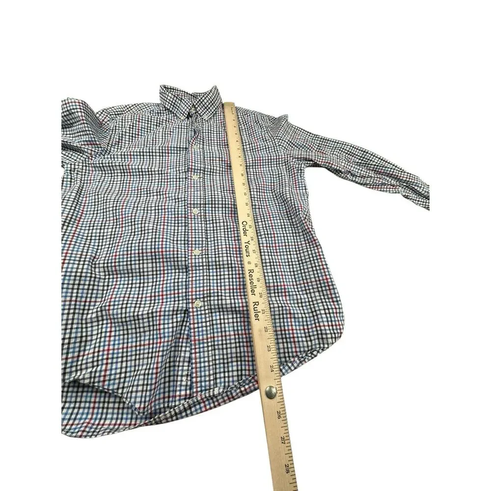 Ralph Lauren Boys Plaid Button Down Shirt Long Sleeve Polo Pony Lot Of 3 XL